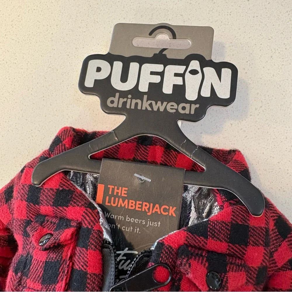 Puffin Drink Coozie Lumberjack Drinkwear